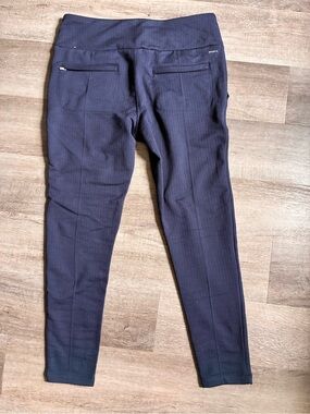Mondetta Navy Blue herringbone Pants, lightly fleece lined; Size L; NWOT